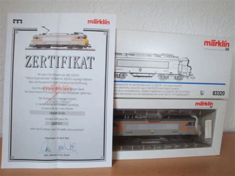 MÄRKLIN 83320 KANALTUNNEL LOK E Lok BR 22200 der SNCF silbergrau