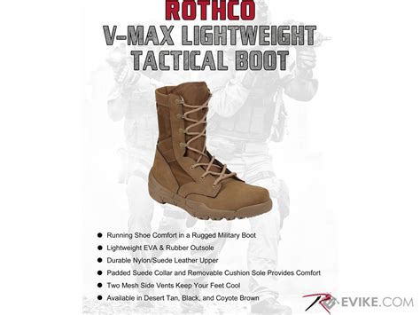 Rothco V Max Lightweight Tactical Boot Coyote Brown Size