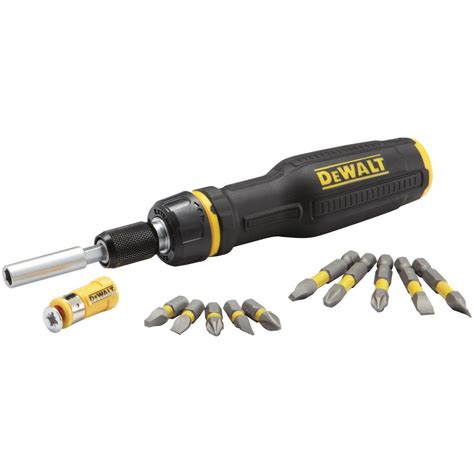 DeWalt DWHT66567 Max Fit Telescoping Ratcheting Multi-Bit Screwdriver ...