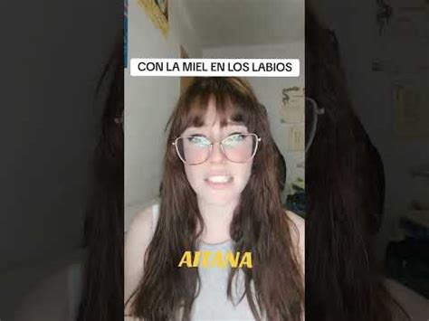 Aitana Con La Miel En Los Labios Cover Por Lilian Egea Youtube