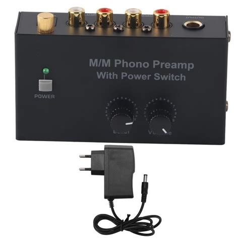 Ashata Préampli phono Préamplificateur vocal 100 à 240vac pp500 Mini