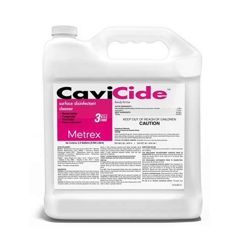 Cavicide Surface Disinfectant Non Sterile Alcohol Based Legacy Medical Sales