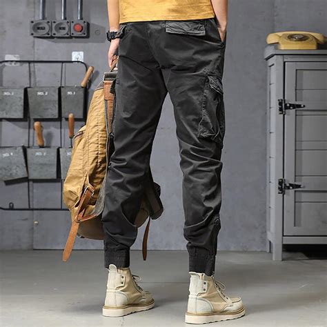 Rumity Herren Techwear Hosen Hip Hop Jogger Cargo Pants Baggy