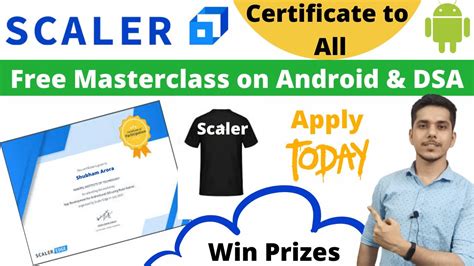 Scaler Academy Scaler Academy Free Masterclass Free Certificate