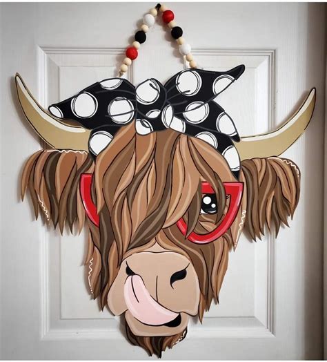 Highland Cow With Bandana Svg Highland Cow Bandana Svg Highland Heifer