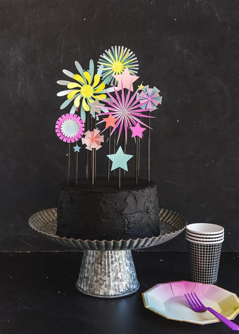 Paper Firework Cake Topper The House That Lars Built