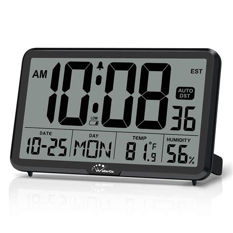 Buy WallarGe Digital Wall Clock Autoset Desk Clock With Temperature