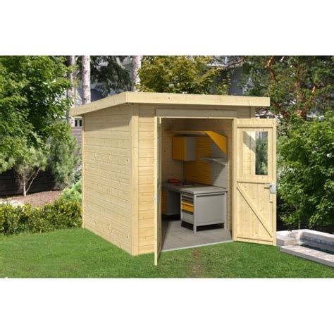 Cabanon En Bois Pas Cher Abri De Jardin Toit Plat Pas Cher Dedans