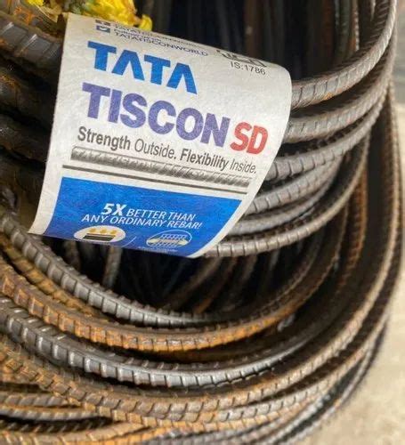 8mm 32mm Tata Tiscon FE500SD Tmt Bar For Construction Grade Fe 500D