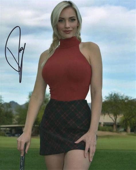 Paige Spiranac Signed Autograph 8x10 Photo - Sexy Youtube Golf Babe ...