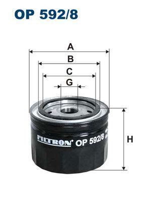 Фильтр масляный FILTRON OP 592 8 купить по выгодным ценам в интернет