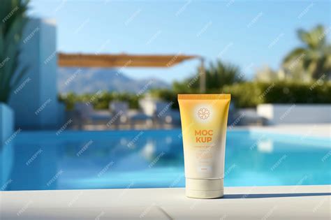 Premium Psd Sunscreen Package Mockup Design