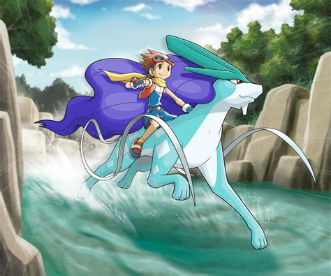 Shiny Suicune Pokemon Ranger Edit By Rattafratz On Deviantart