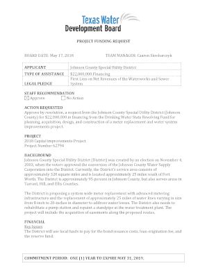 Fillable Online Johnson County Special Utility District Fax Email Print