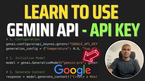 Gemini Pro Api In Python Learn To Access Using Google Api Key Youtube