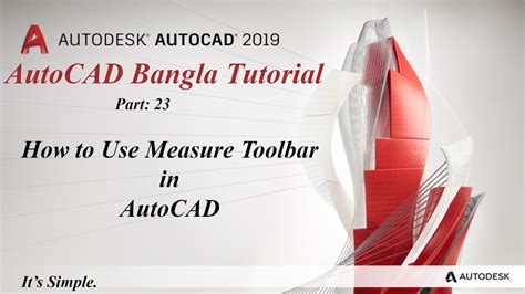 Part Autocad Bangla Tutorial How To Use Measure Toolbar Autocad