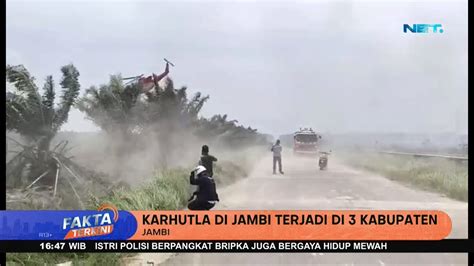 Akibat Kebakaran Hutan Dan Lahan Kabut Asap Menyelimuti Kota Jambi