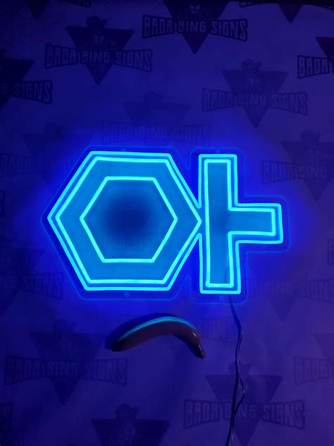 Medium 22 Tron Quorra Iso Symbol Inspired Professional Neon Led Art