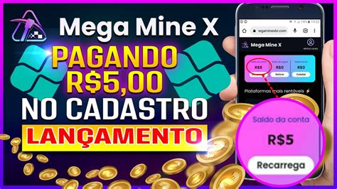 🔥lanÇou Nova Plataforma Pagando R5 No Cadastro 💰 Mega Mine X Youtube