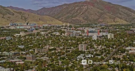 OverflightStock Utah Salt Lake City Flyover Downtown Airport