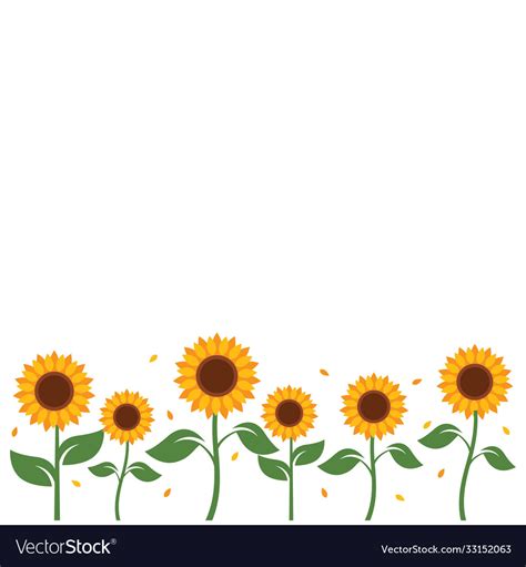 Sunflower Background Vector