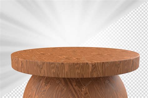 Podium Marrom Detalhado Elemento 3D Para Composição PSD download