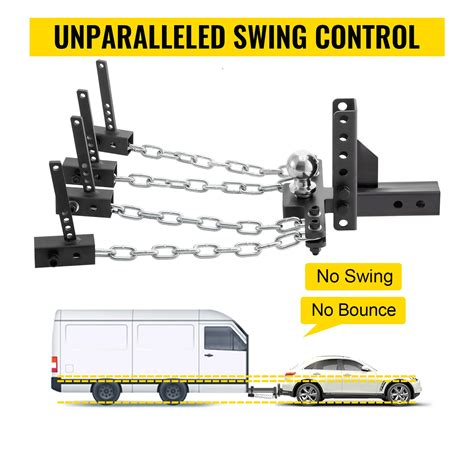 VEVOR Weight Distribution Hitch, 1400 lb Tongue Capacity Load Leveling