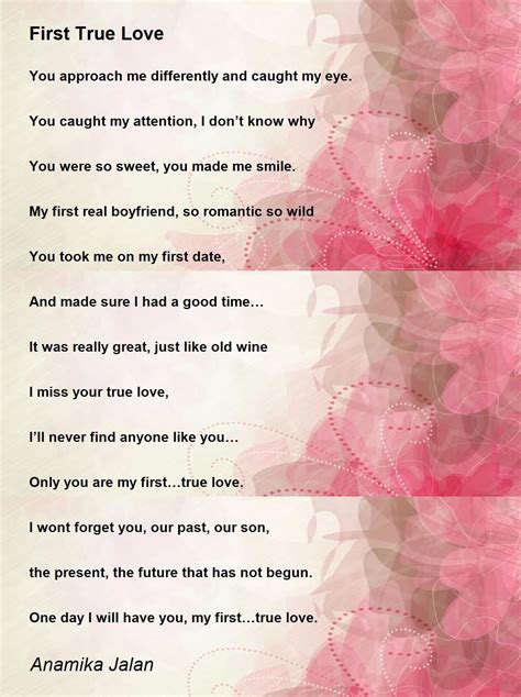 First True Love First True Love Poem By Anamika Jalan