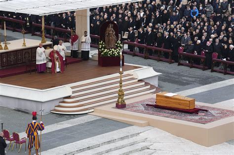 Benedict XVI buried in Vatican tomb after funeral led by Pope Francis