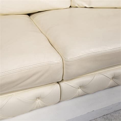 Nieri Ledersofa In Creme Bei Pamono Kaufen