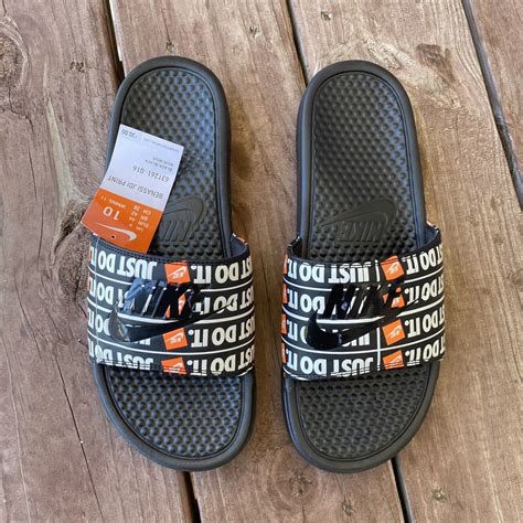 Nike Benassi Jdi Print Slip On Slides Mens Size 10 New Ebay