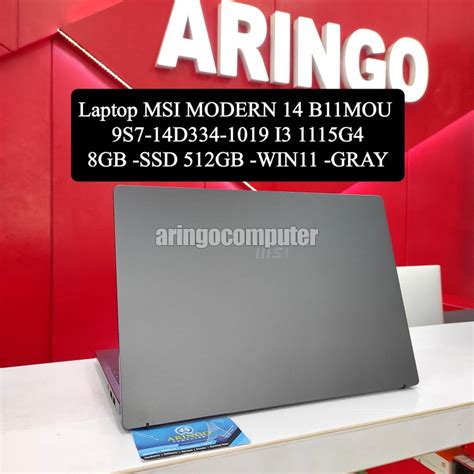 ARINGO Laptop MSI MODERN 14 B11MOU 9S7 14D334 1019 I3 1115G4 8GB SSD