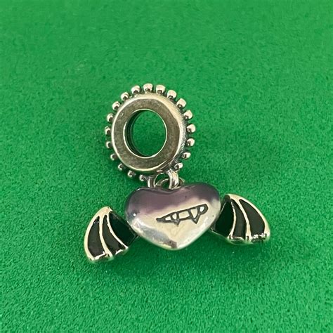 Pandora Vampire Wings Dangle Halloween Charm Authentic Etsy