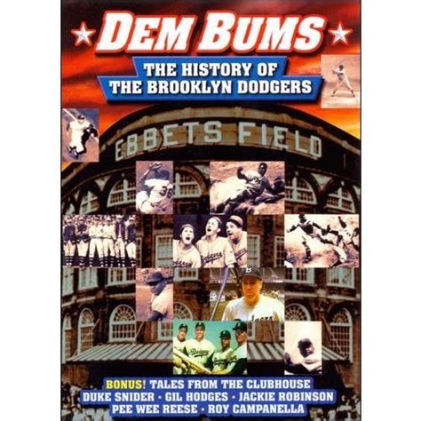 Dem Bums The History Of The Brooklyn Dodgers Walmart