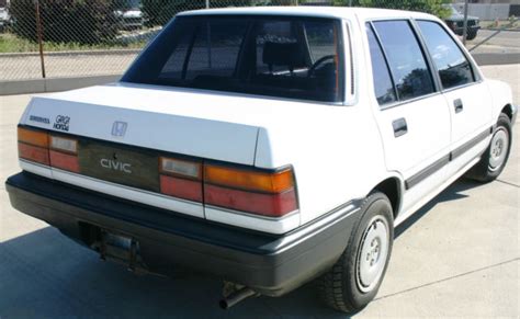1987 Honda Civic Base Sedan 4 Door 15l Classic Honda Civic 1987 For Sale