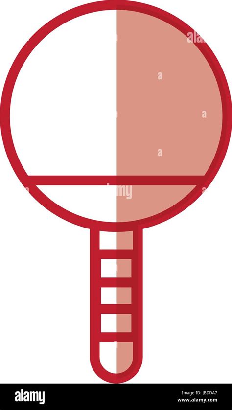 Shadow Ping Pong Racket Stock Vector Image Art Alamy