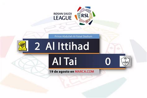 Liga Saud Al Ittihad Vs Al Tai Ver Online Y Gratis El Partido De La