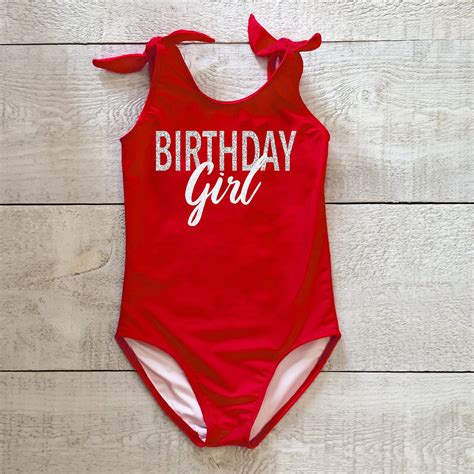 Birthday Girl Swimsuit Birthday Girl Swimwear Etsy