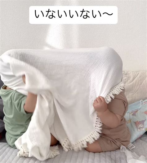 双子の赤ちゃん同士で『いないいないばぁ！』 楽しそうに遊ぶ動画に癒される 「笑い声が可愛すぎ」 ラジトピ ラジオ関西トピックス