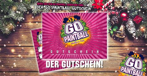 Der Erlebnis Gutschein Zu Weihnachten GO PAINTBALL ADVENTURE PARK