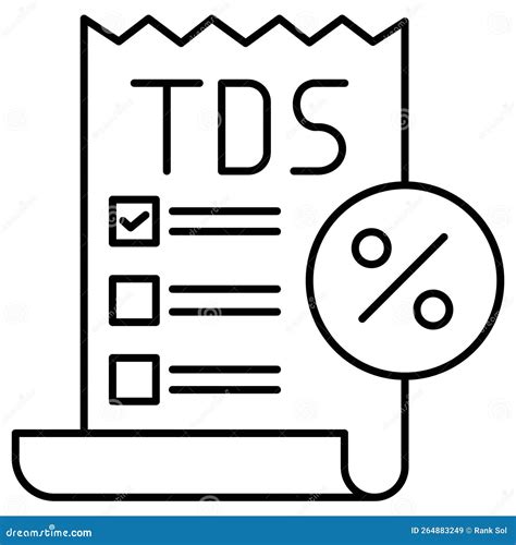 Tds Which Can Easily Modify Or Edit Stock Vector Illustration Of Icon