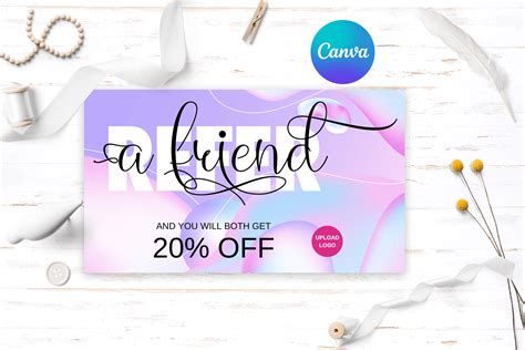 Editable Referral Card Template Graphic by Andreea Eremia Design