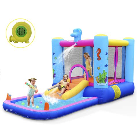 iRerts Kids Bounce House, Inflatable Bounce House with Blower, Bouncy ...