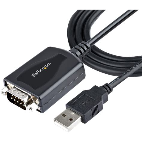 Startech Com 3ft 1m Usb To Serial Cable With Com Port Retention Db9 Male Rs232 To Usb