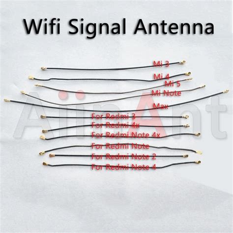 Aiinant Original Wifi Signal Antenna Connector Flex Cable For Xiaomi Redmi Note Max Mix 2 3 4 4i