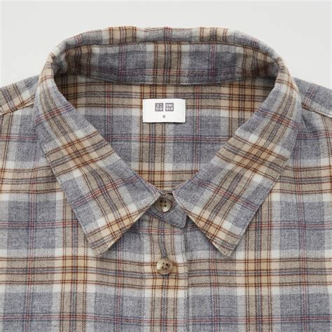 Flannel Checked Shirt Uniqlo Uk