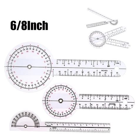 6 8 Inch Goniometer Rule Medical Joint Ruler Calibrated Orthopedics