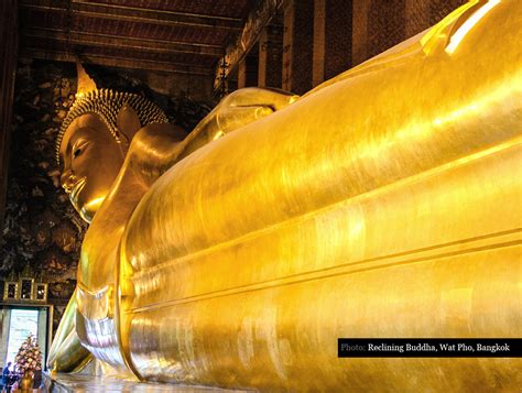 Reclining Buddha at Wat Pho in Bangkok, Thailand