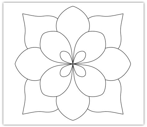 Free Printable Flower Patterns To Trace