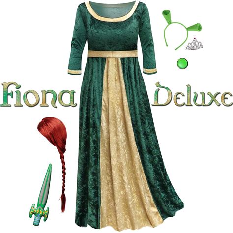 Plus Size Princess Fiona Deluxe Halloween Costume Plus Size S M L Xl